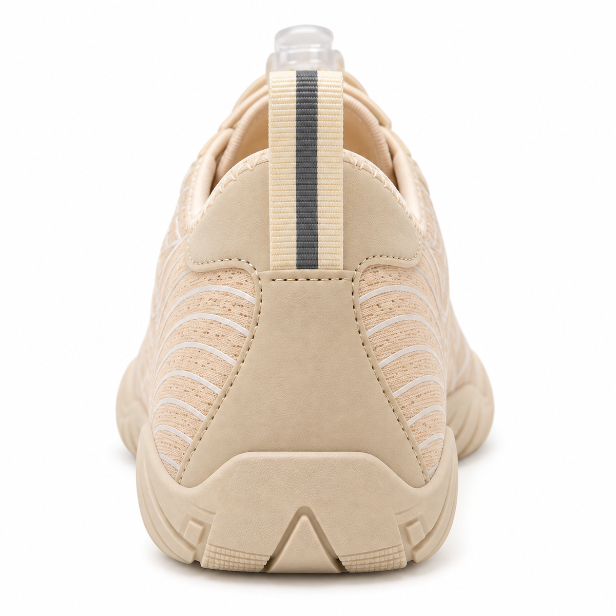 Cotta Flow Apricot barefoot schoen – achteraanzicht met hielconstructie