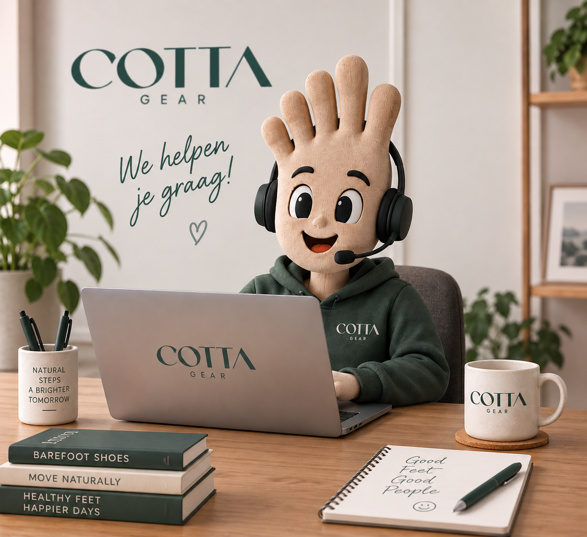 Cotta Gear klantenservice voor vragen over barefoot schoenen, bestellingen en maatadvies
