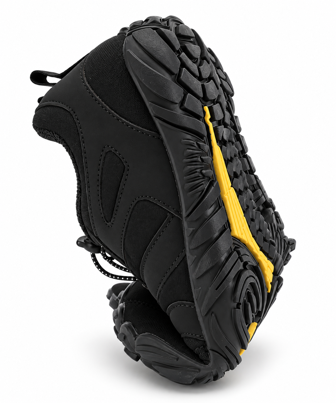 Cotta North Black barefoot schoenen met flexibele rubberen zool en gripprofiel