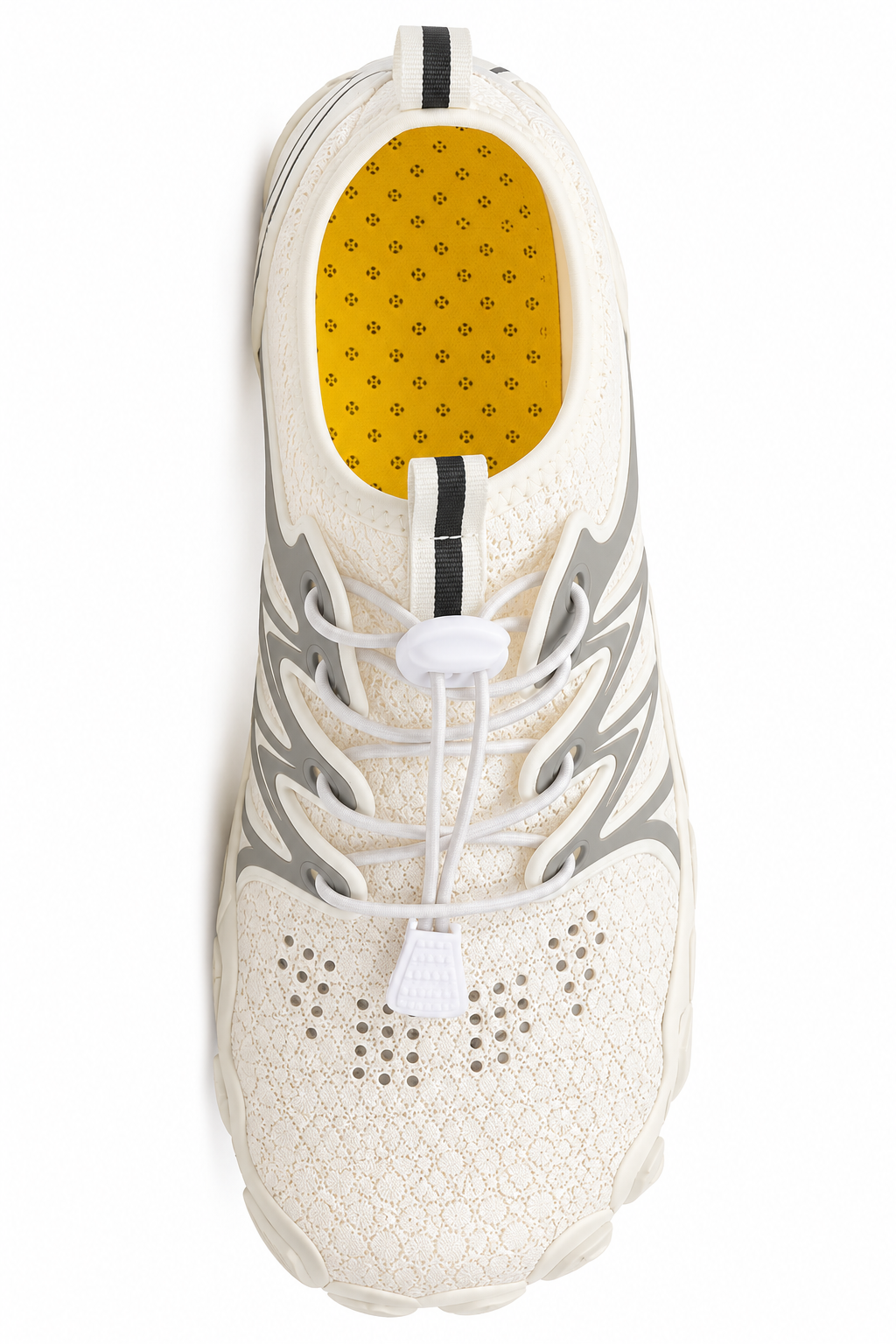 Cotta Trail Chalk barefoot schoen – bovenaanzicht met brede teenbox
